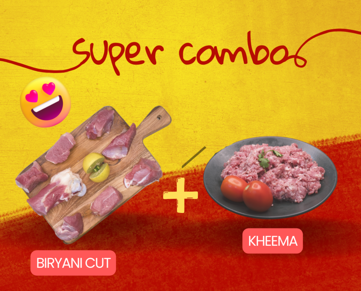 Combo- Mutton Biryani Cut + Kheema